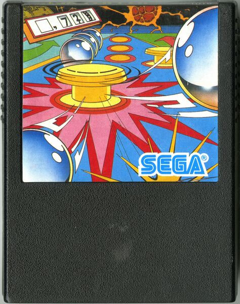 Imagen de un cartucho de Sega Flipper en su versión japonesa.