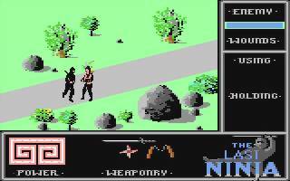 Captura de pantalla de The Last Ninja (Commodore 64)