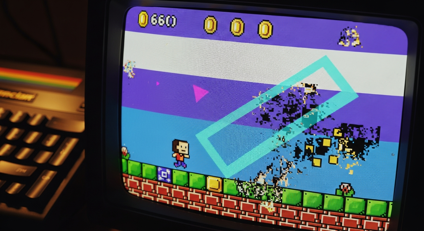 Bug legendario en Jet Set Willy: flecha en The Bathroom, error de memoria convertido en característica.