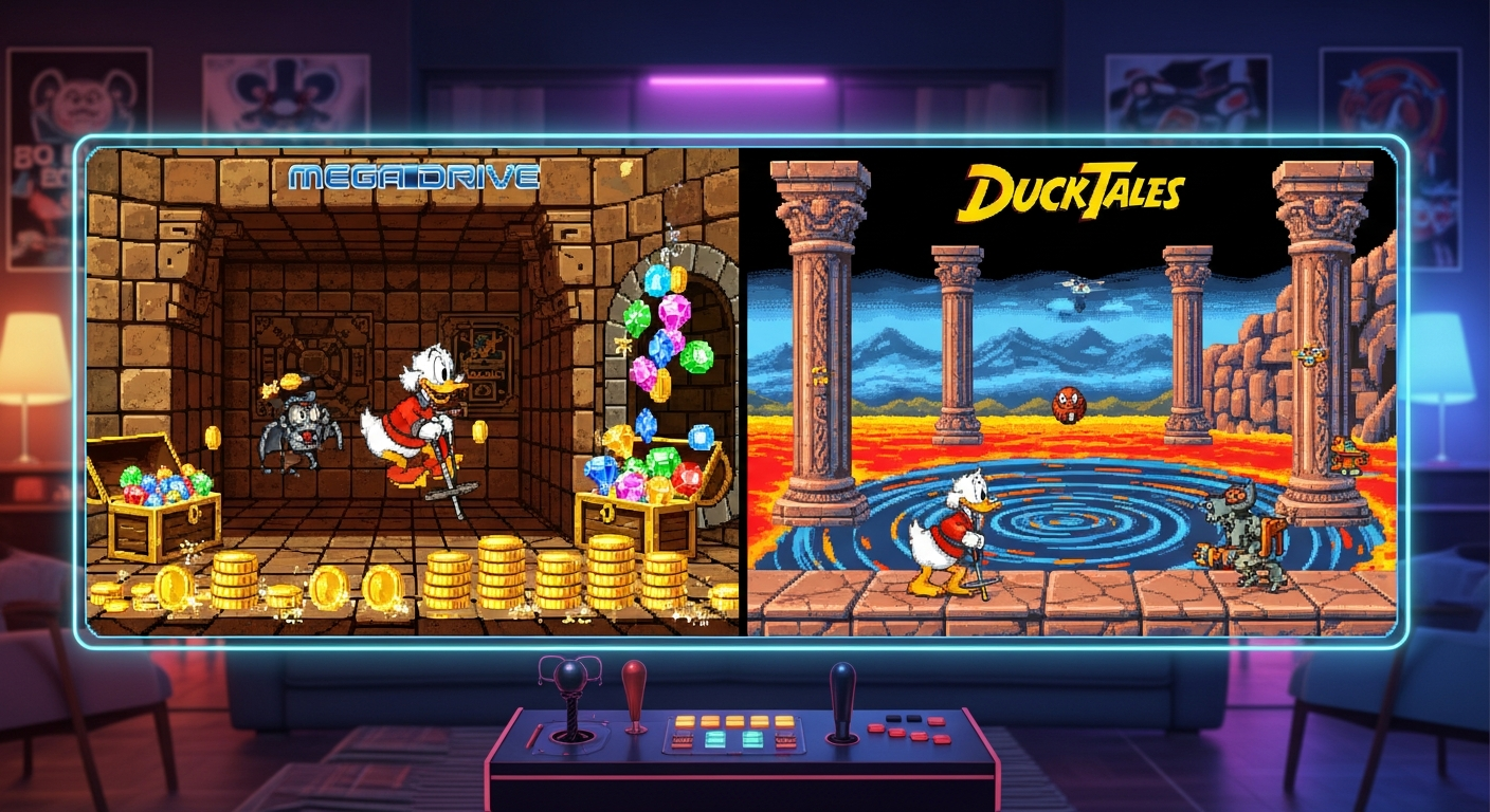 Comparativa técnica: DuckTales en Mega Drive versus Super Nintendo, 16 bits enfrentados.