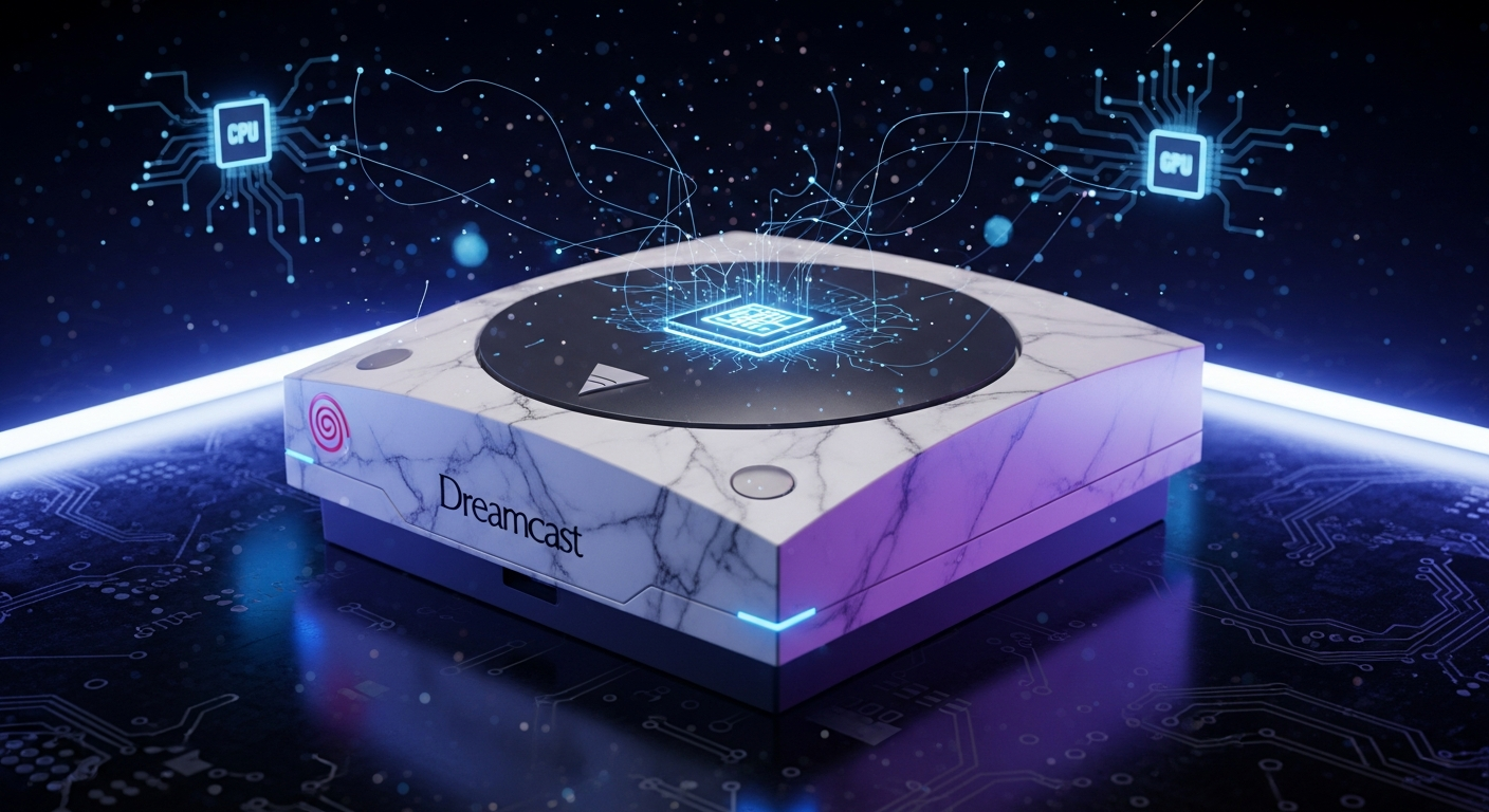 Especificaciones técnicas CPU Hitachi SH-4 y GPU PowerVR2 de Dreamcast, tabla comparativa de hardware.