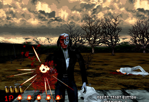 Captura de pantalla de The House of the Dead 1996