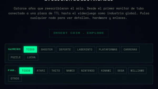 Evolucion temporal arcades