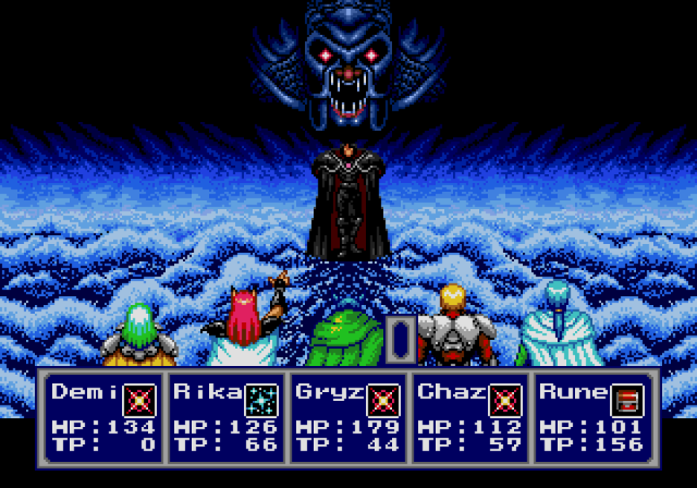 Captura de pantalla de Phantasy Start IV para Megadrive